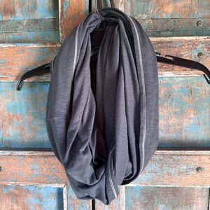 Gray infinity scarf